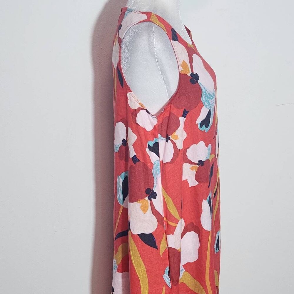 Sigrid Olsen Colorful Floral Linen Dress NWT XS Colorful Linen Dress - Picture 5 of 11